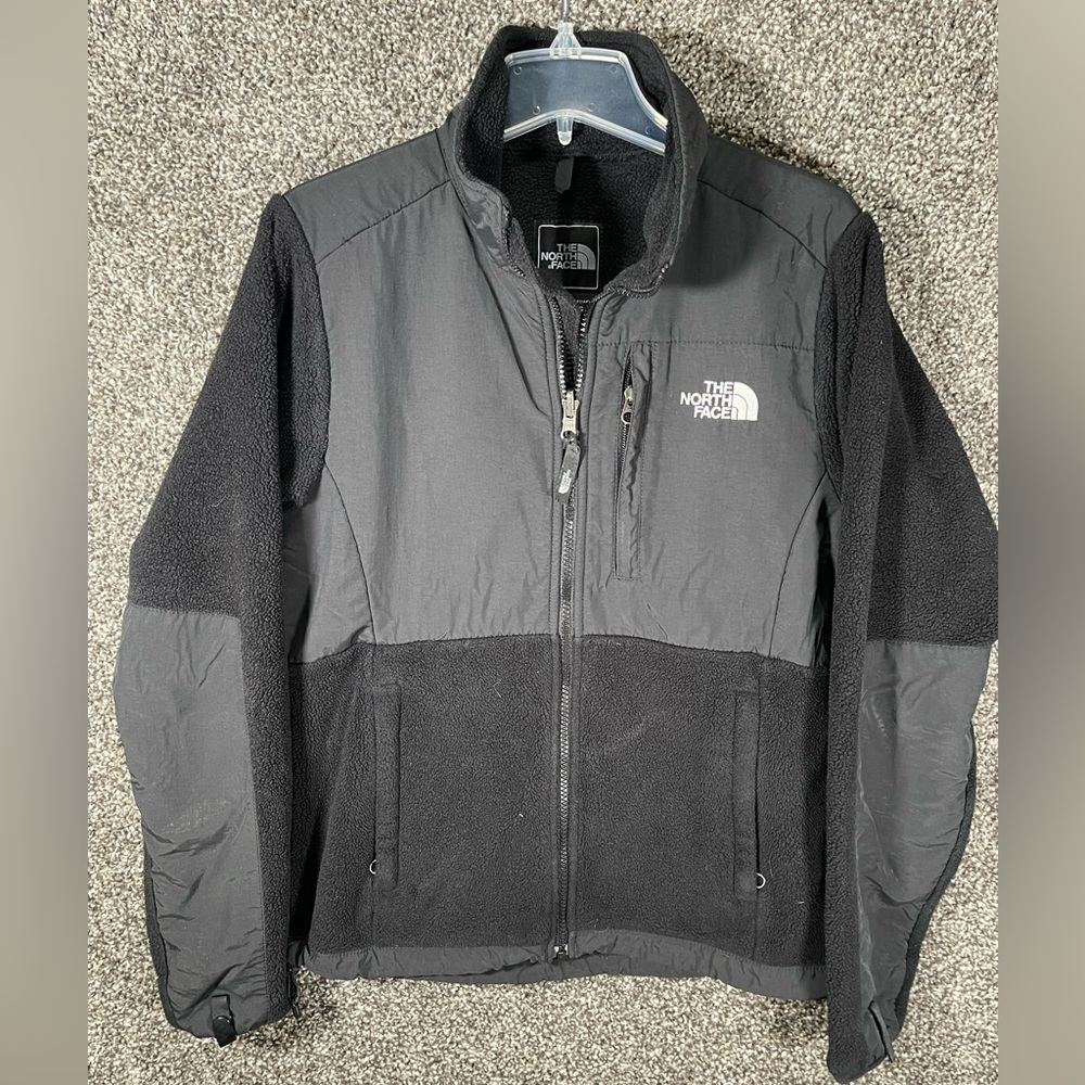 North Face Denali Jacket Womens Small Black Fleece Full Zip Outdoor Polartec
